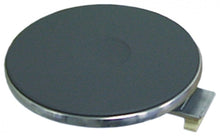 Plita electrica rotunda ø 225 mm, 2000 W, 400 V, conectare cu 4 suruburi, cu inel exterior inox inalt 8 mm - 490019