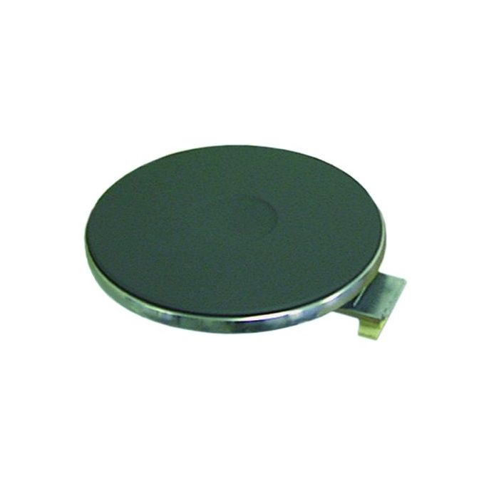 Plita electrica rotunda ø 225mm, 2600W, 230V, conectare cu 4 suruburi, cu inel exterior inox inalt 8mm - 490020