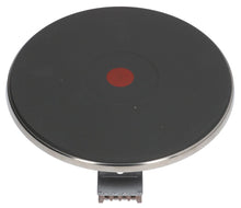 Plita electrica rotunda ø 225mm, 2600W, 230V, conectare cu 4 suruburi, cu inel exterior inox inalt 8mm - 490020