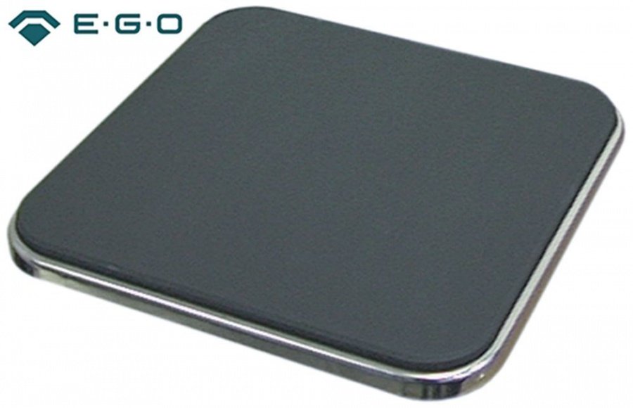 Plita electrica 300x300 mm, 3000 W, 400 V, cu protectie termica, cu bord exterior inox, 4 contacte EGO - 490057