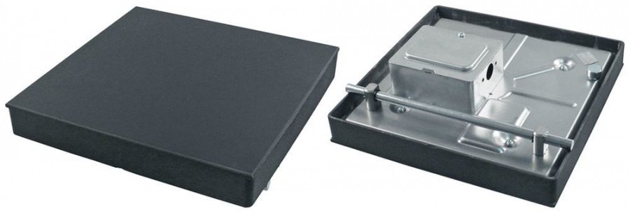 Plita electrica patrata 300 x 300 mm, 2500 W, 230 V, conectare cu 3 suruburi, cu umar pentru plita basculanta - 490085