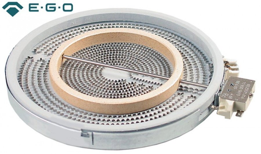 Rezistenta radianta ø 250 mm, 2500 W, cu 2 circuite de incalzire, EGO, pentru plita vetroceramica - 490139