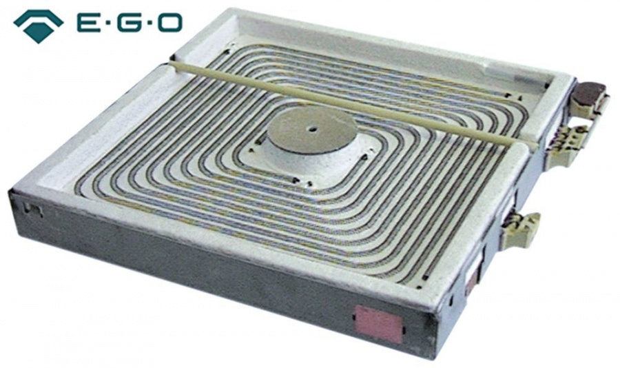 radiation heater L 300mm W 300mm 3500W 400V connections 3+2 square with pan detection EGO