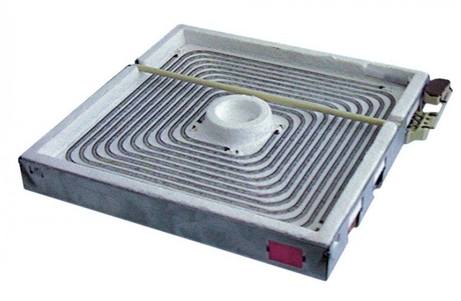 radiation heater L 300mm W 300mm 2500W 400V connections 3 square without pan detection EGO