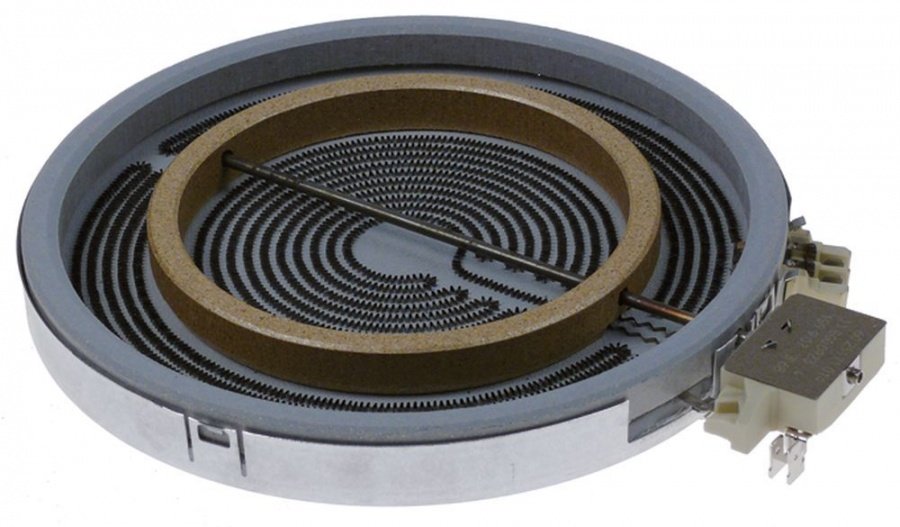 radiation heater round ø 230mm 2200/1000W 400V heating circuits 2