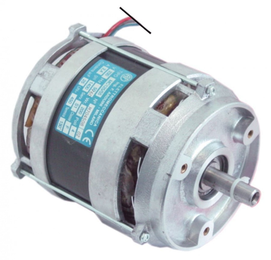 motor 0,2kW 230V 50/60Hz 1 phase shaft ø 14mm shaft length 35mm 1400rpm type MC125/55 ø 130mm