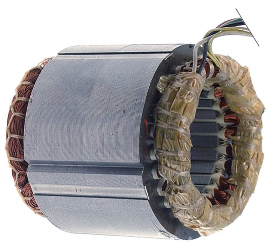 Stator 230 V, 50 Hz, 4 contacte, 3 faze, 1400 rpm, ø 110 mm, int. ø 62 mm, H 75 mm, masina de tocat  Mod.8 - 500827