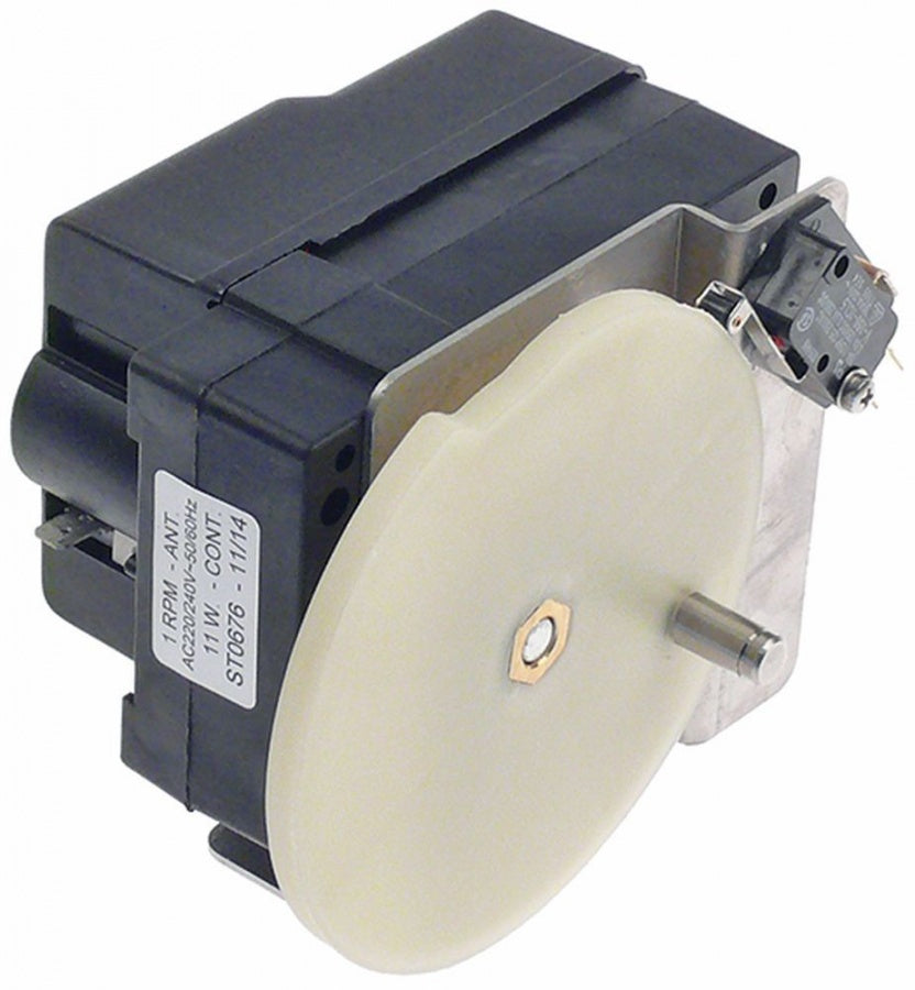 gear motor type ST0676 11W 220/240V voltage AC 50/60Hz 1rpm shaft ø 8mm W 80mm D 93mm H 112mm - 501480