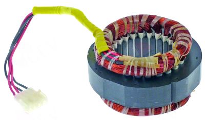 Stator motor FIR 3013.2353, 75W, 230V, cu 5 fire, complet cu capac fata si spate
