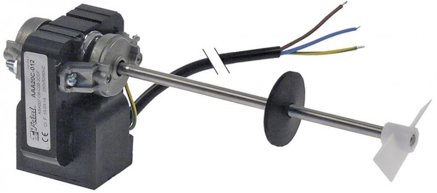 motoreductor TRIAL tip 20watt 230V tensiune AC 50/60Hz 2400rot/min ø ax 6mm racord cablu 1200mm