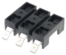 fuse holder triple suitable fuse ø6.3x32mm 16A rated 300V L 44mm W 36mm H 13mm connection F6.3 -504475