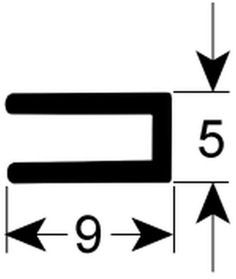 door seal L 440 mm mounting pos. bottom door equiv. no. 049016 suitable for ZANUSSI - Code 504668