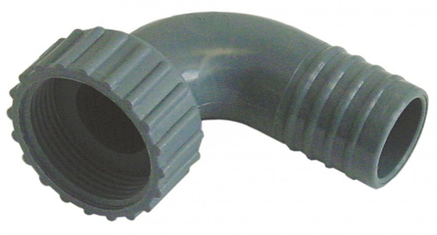 Cot racord furtun golire ø 32mm filet 1¼"mm curbat din plastic - 506017