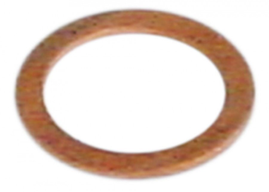 flat gasket copper D1 ø 18mm D2 ø 13,5mm thickness 1mm for thread ¼"