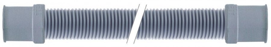 Furtun de evacuare - golire, L 1500 mm, flexibil, A ø 24x19 mm, B ø 28x21 mm - 507329