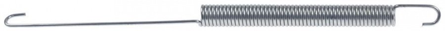 tension spring ø 13,7mm total length 257mm wire gauge ø 2,2mm for door