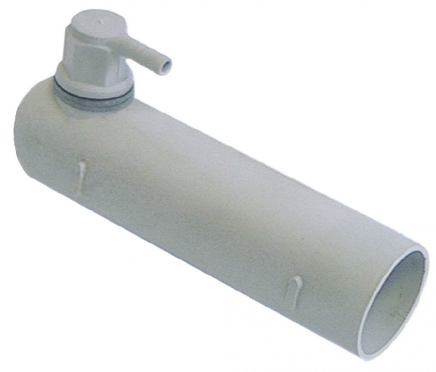 air trap ø 34 mm H 130 mm hose connector ø 6 mm plastic - Code 510111