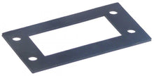 flat gasket rubber L 91mm W 50mm thickness 2mm hole ø 6mm hole distance 76/26mm
