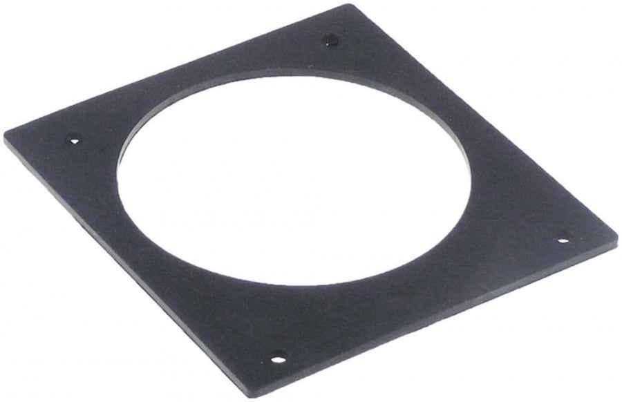 gasket rubber L 119mm W 108mm thickness 3mm hole ø 4,5mm ID ø 90mm