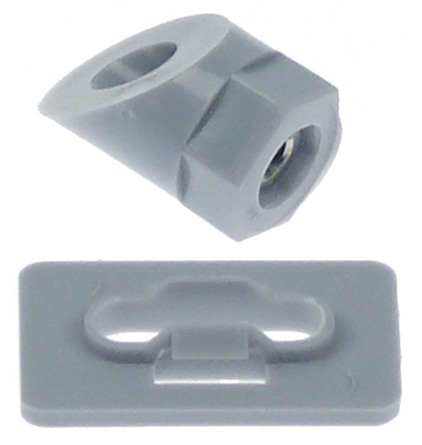 door bumper set ø 15mm H 24mm mounting pos. left/right plastic