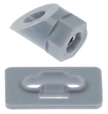 door bumper set ø 15mm H 24mm mounting pos. left/right plastic