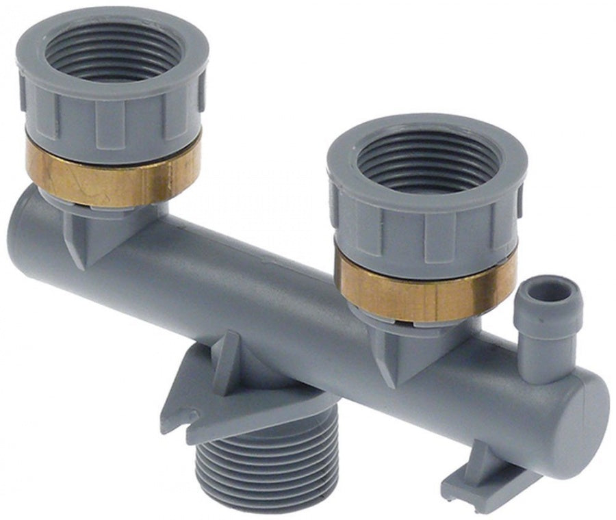 Distribuție filet 3/4" FI - 3/4" FE - 3/4" FE 3 căi plastic