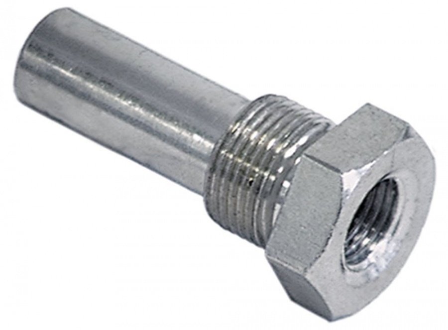 Soclu pentru sonda, filet intern M10, filet extern M14, L 34 mm, Inox - 513032