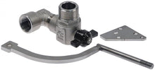 ball valve connection  angled, with elbow connection