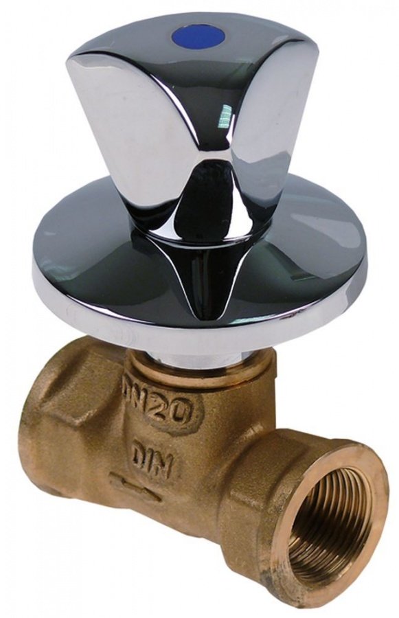 shut-off valve connection 3/4" 3/4" cold total length 75 mm