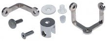 mounting set for glass mounting