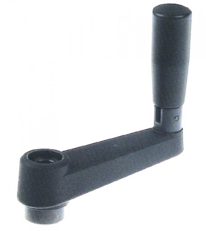 Manivela cu maner rabatabil, pentru ax ø 10 mm, L 80 mm - 514250