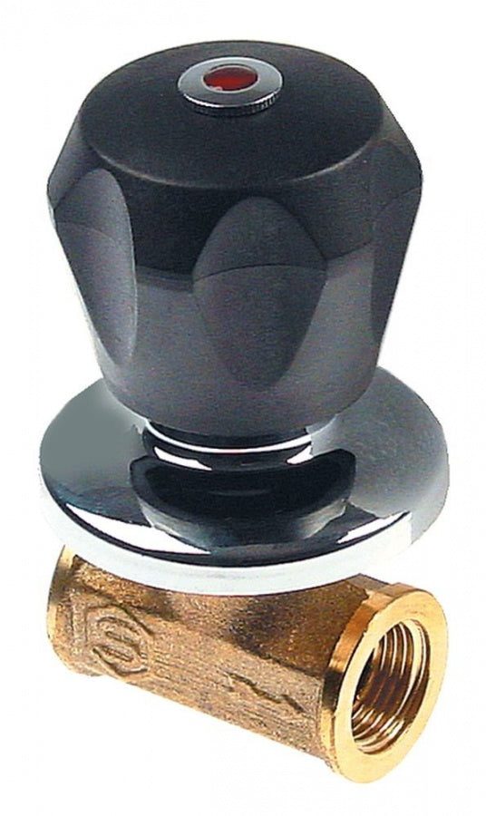 Robinet drept cu racorduri 1/2"-1/2", lungime L 54 mm, ax M5x0.8 mm - 514370