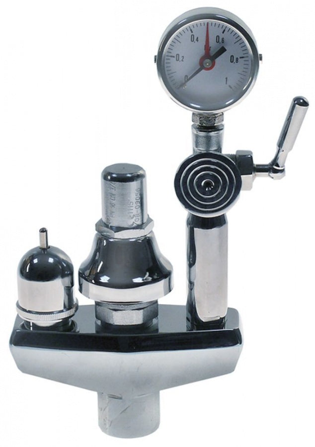 Grup de siguranta complet filet 3/4" cu ventil depresiune valva de siguranta si manometru - 514382