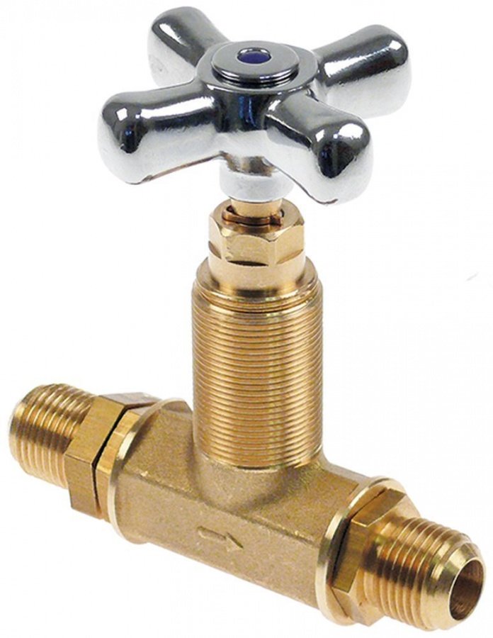 Robinet de inchidere, racorduri 1/2", drept, lungime 65/110 mm, filet de fixare 26x19G - 514478