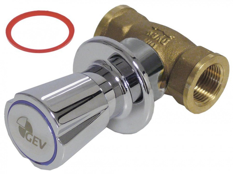 Robinet de închidere racord 1/2" cap robinet cu ungere 1/2" rece/cald lungime 65mm - 514480