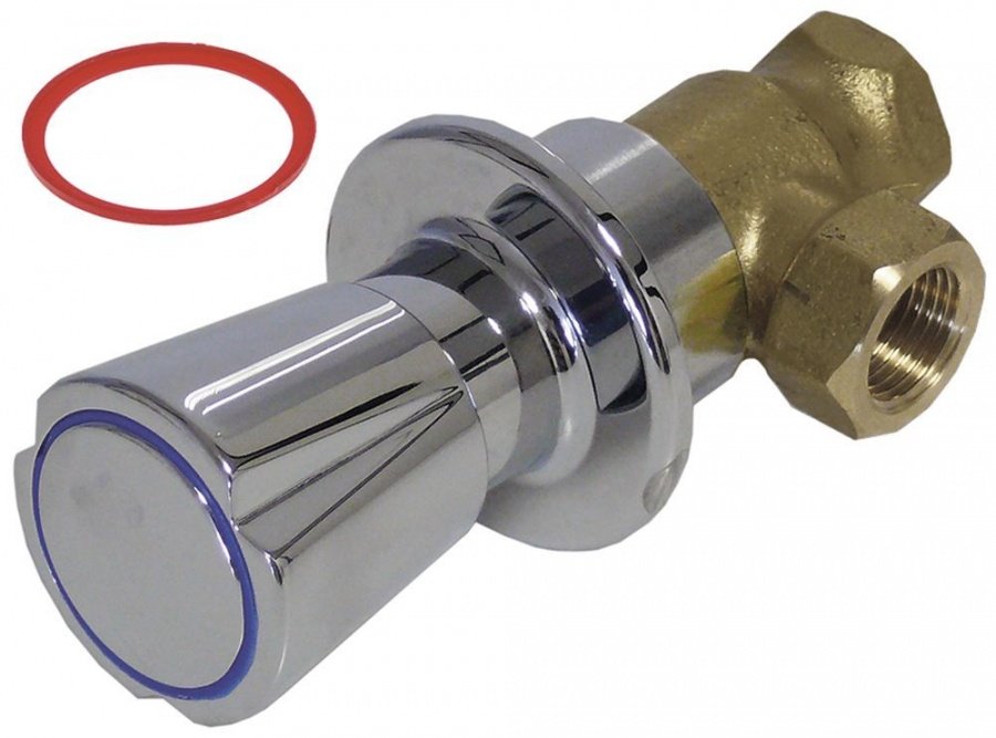 Robinet de închidere racord 1/2" cap robinet cu ungere 1/2" rece/cald lungime 45mm - 514482