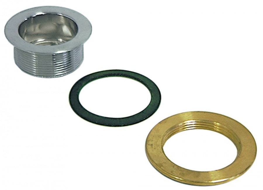 drain fitting size 2" ED ø 74 mm chrome-plated brass