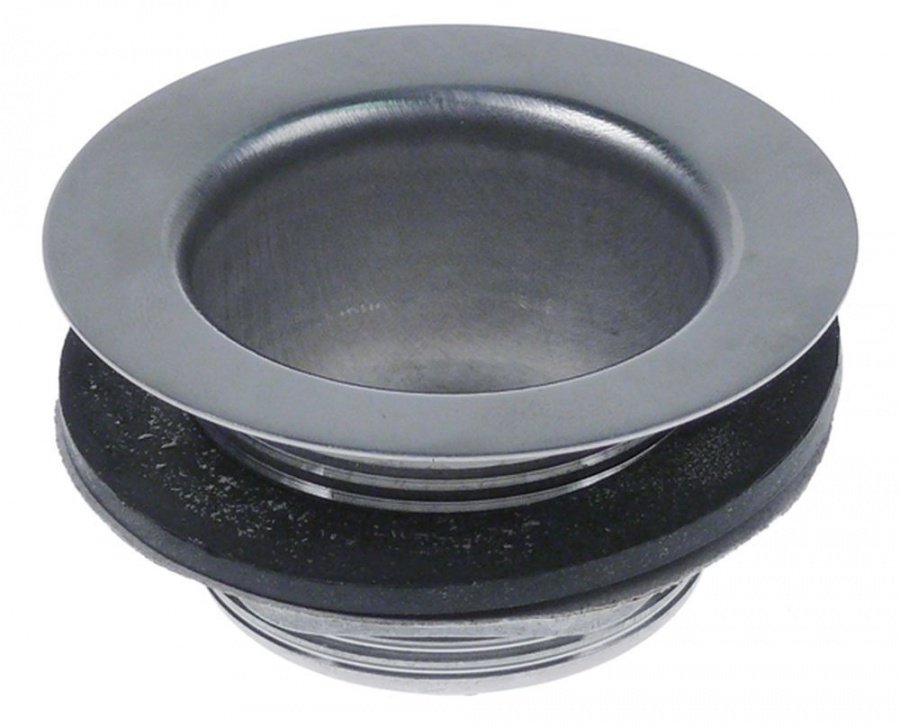 Ventil scurgere cu diam. ext. ø 71 mm, filet racord 1 1/2", din inox - 515089