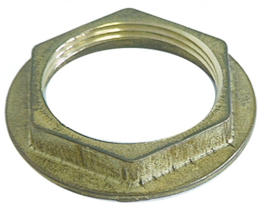 Nut 1½" ø 66mm H 10,5mm WS 52 brass Qty 1 pc - 516073