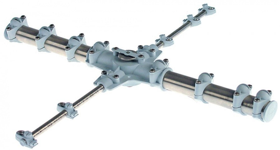 Cruce cu brate - spalare L 480 mm cu 8 duze, clatire L 480 mm cu 6 duze, motare sus-jos - 517306