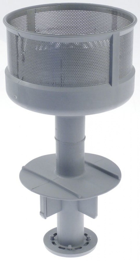 overflow pipe L 305mm with filter ø 155mm tube ø 56mm plastic ID ø 28mm