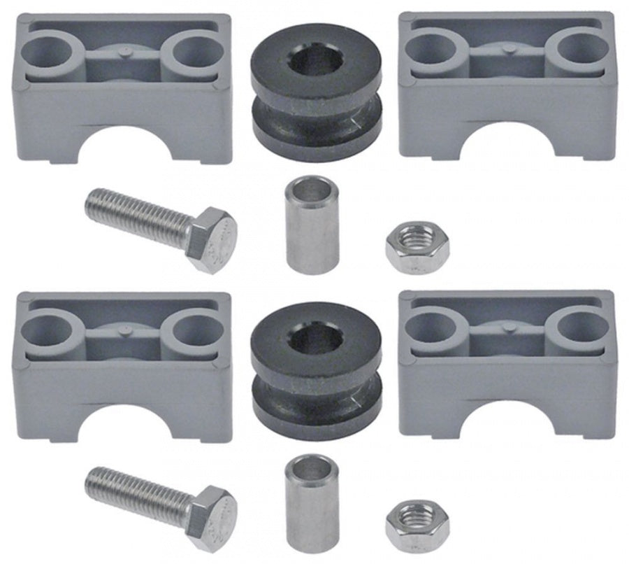 roller set ø 31mm H 20mm for hood mechanics  plastic black hole ø 12mm