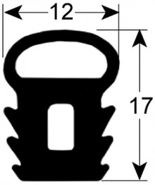 door seal L 1165mm dishwasher