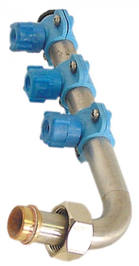 wash arm mounting pos. upper H 85 mm L 220 mm nozzles 3 elbow - Code 519010