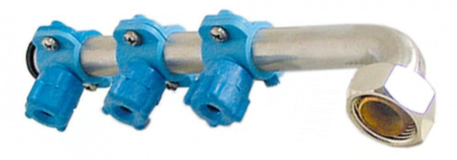 wash arm mounting pos. upper H 45 mm L 210 mm nozzles 3 elbow/short ¾" - Code 519013