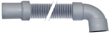 Furtun golire-evacuare cu cot DN24, furtun ø 38 mm, L1500 mm, int. cot ø 40 mm, int. drept ø 32 mm  - 519272
