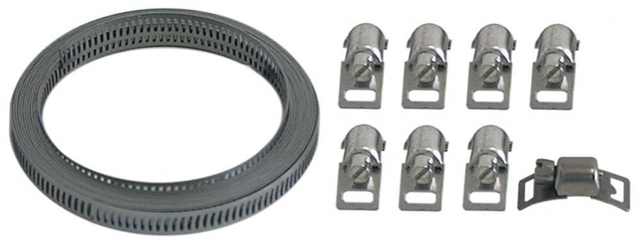 Set confectionare coliere, din inox, compus din banda 3 m si 8 cursoare - 520127