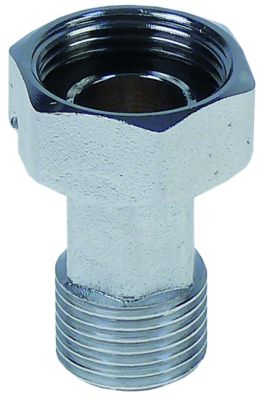 Racord filetat filet 1/2" alamă cromată cu garnitură - 520151