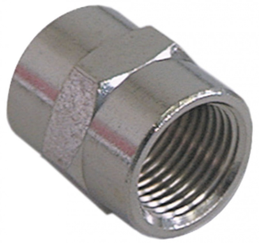 Mufă niplu 1/2"-1/2" L 30mm hexagon 26mm din alama cromata - 520175