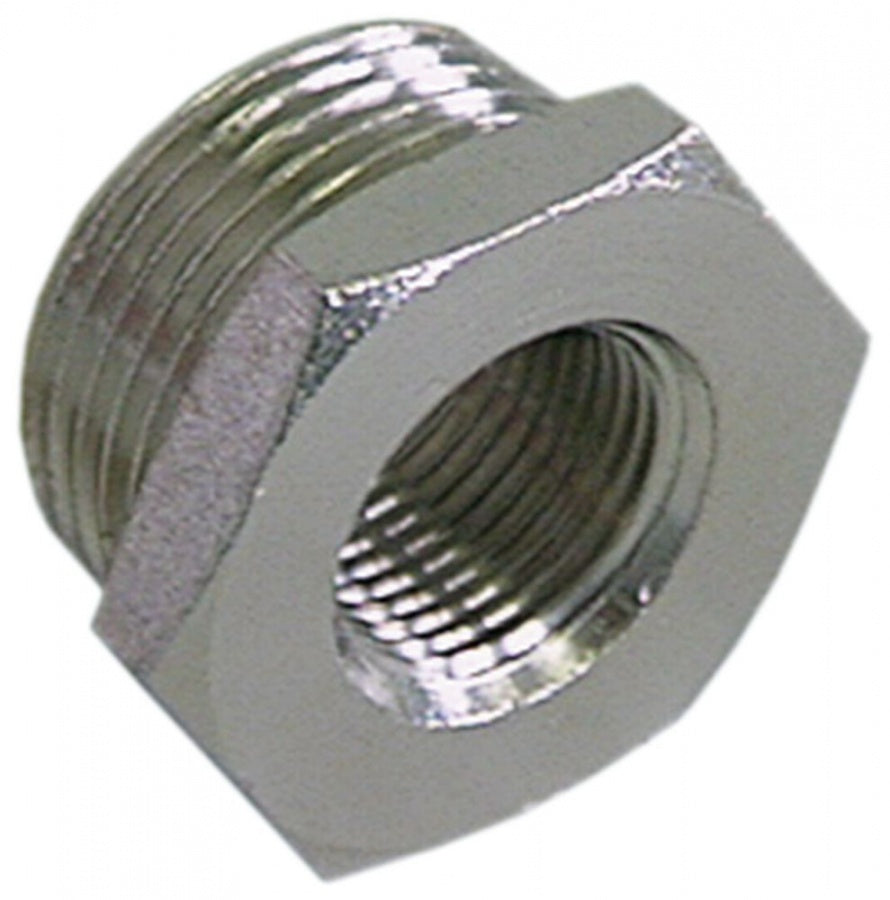Niplu redus 1/4" - 1/8", din alama cromata, lungime 13 mm, hexagon 17 mm - 520177